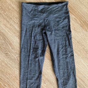 Lululemon Gray Striped Capris